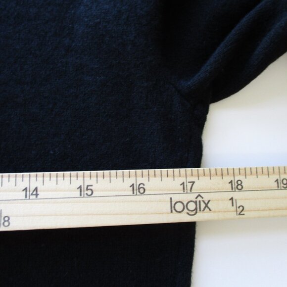 Cashmere Apt 9 Sweater Womens Large Black Gray Argyle Cardigan Lightweight Soft - Picture 13 of 14